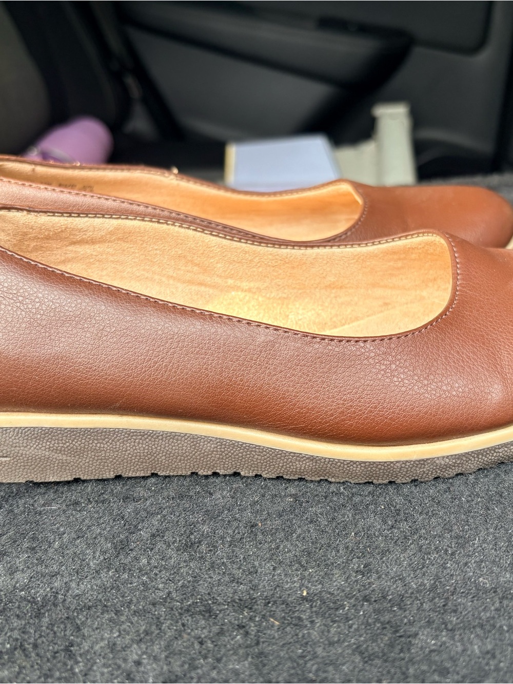 SOUL Naturalizer "Idea" Ballet Flats – Cognac Brown Size - Picture 4 of 7